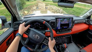 2023 Toyota Sequoia TRD Pro  POV Off Road Drive Binaural Audio [upl. by Eninnaj245]