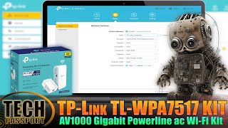 Tp Link TLWPA7517 KIT V2  AV1000 Gigabit Powerline ac Wi Fi Kit amp Powerline WiFi Extender [upl. by Aietal897]