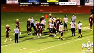 Hendersonvilles Anthony Tates 2nd 1 yd TD [upl. by Arracot]