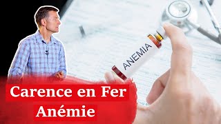 Carence en Fer Anémie Symptômes et causes l Dr Eric Berg [upl. by Terej]