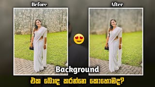 How To Blur Background In Mobile Phone  Blur Background  Snapseed  Sinhala  2021 [upl. by Lyris739]