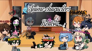 Anime characters react pt1 tbhk demon slayer assassination classroom HxHservamp death note [upl. by Belford]