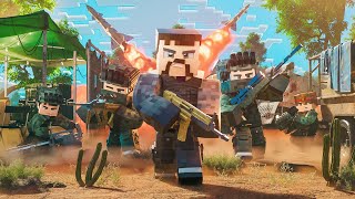 40 Players attempt to Survive a Minecraft WAR [upl. by Eatnoed]