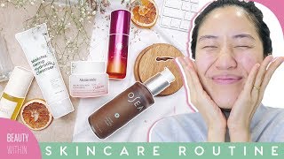 Current Skincare Routine for Oily amp AcneProne Skin  Dry amp Dehydrated Skin [upl. by Ajani]