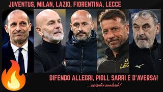 🔥 SFOGO e DEVASTO DIMISSIONI SARRI e i PARAGONI con ITALIANO DIFENDO ALLEGRI PIOLI CALCIOMERCATO [upl. by Ariak]