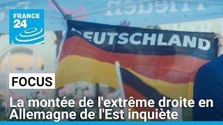 La montée de lextrême droite en Allemagne de lEst inquiète les refugiés • FRANCE 24 [upl. by Atauqal]