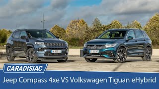 Comparatif – Jeep Compass 4xe VS Volkswagen Tiguan eHybrid  deux visions de l’écologie [upl. by Aceber]