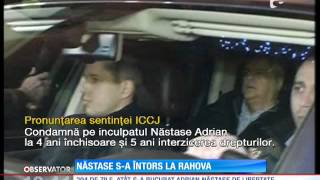 Adrian Năstase sa intors la penitenciarul Rahova [upl. by Abeu]