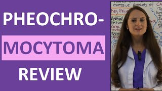 Pheochromocytoma Symptoms Nursing NCLEX Lecture Pathophysiology and Treatment  Endocrine [upl. by Asirb]