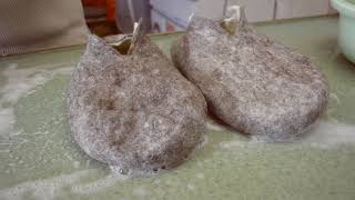 How to make felted wool slippers [upl. by Hittel]