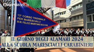 Emozioni nel giorno degli alamari 2024 alla Scuola Marescialli Carabinieri [upl. by Skardol783]