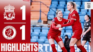 HIGHLIGHTS  Roman Haug header earns WSL draw  Liverpool FC Women 11 Bristol City [upl. by Dobbins]