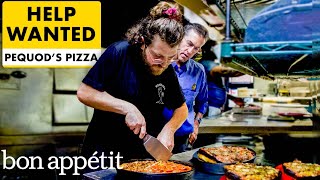 Working A Shift Making Famous Chicago Deep Dish Pizza  Help Wanted  Bon Appétit [upl. by Frodi]