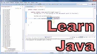 Lesson 18  Java Basics  Replacing Characters In A String [upl. by Spiegelman]