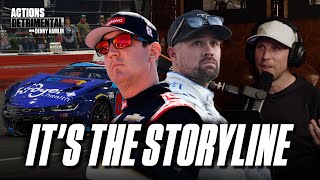 Denny Hamlin on Stenhouse amp Busch’s Brawl quotNo One is at Fault But Ricky Put Himself Therequot [upl. by Lucia]