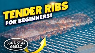 How to make TENDER RIBS for BEGINNERS on the Lone Star Grillz Pellet Smoker [upl. by Lucilia]