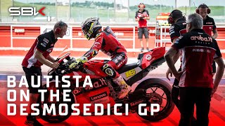 Bautistas FIRST LAPS on the Desmosedici GP 🔥  WorldSBK [upl. by Rainwater469]