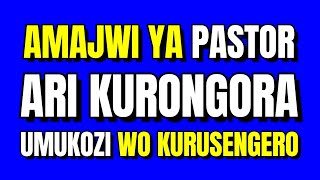 Amajwi ya PASTOR ARI KURONGORA UMUKOZI WO KURUSENGERO  Ijwi ryamerika  Agasobanuye by Rocky [upl. by Eiduj]