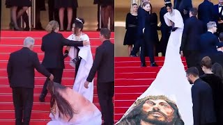 quotCannes Red Carpet Drama Taveras vs Rowlandquot [upl. by Elenaj]