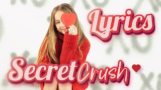 MANDY I Secret Crush ❤️ LYRICS Video by mandycorrente valentinesday secretcrush [upl. by Lashonda501]