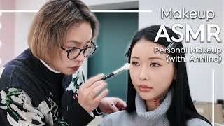 ASMR MAKEUP KOREAN personal makeupfeat tattooist LINA [upl. by Yekcir]