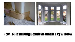 How To Fit Skirting Boards Around A Bay Window  Skirting World [upl. by Airdnazxela890]