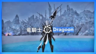 FFXIV All Dragoon 竜騎士 Job Action Showcase Lv1Lv80 [upl. by Il]