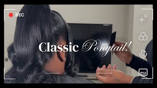 Classic Ponytail  Bangs [upl. by Aynatahs17]