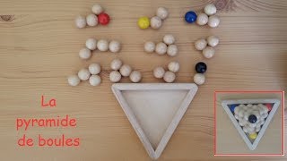 Solution du cassetête de la pyramide de boules  Pyraboule [upl. by Epperson]