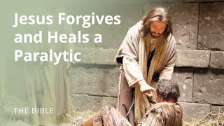 Mark 2  Jesus Forgives Sins and Heals a Man Stricken with Palsy  The Bible [upl. by Anialram]