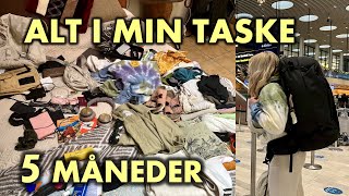 Pak med mig til 5 måneder  Hvad man skal have med til backpacker tur [upl. by Llien]