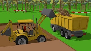 Excavator and Truck Dump Truck and Concrete Mixer Truck amp Street Vehicles amp Construction Machinery [upl. by Jorrie142]