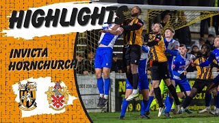 Highlights  Folkestone Invicta 02 Hornchurch FC  Isthmian Premier Division [upl. by Zilada]