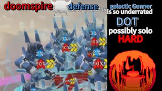 galactic Gunner is so underrated and Overpowered doomspire defense robox [upl. by Kaitlynn]