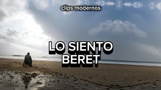 BERET  LO SIENTO Letra Lyric Video [upl. by Hallvard404]