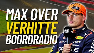 F1update Max Verstappen werkt subliem rondje Spa af en lacht om boordradio in België [upl. by Nerual724]