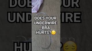 How to Fix an Underwire Bra in Seconds  does your underwire bra hurt  underwire underwirebra [upl. by Robenia]