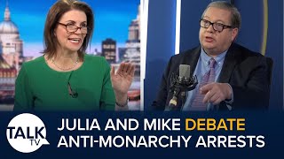 Julia HartleyBrewer and Mike Graham Clash Over AntiMonarchy Arrests quotIts A Breach Of Peacequot [upl. by Mano]