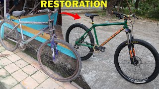 RESTORATION BIKE FROM WRACKAGE BICYCLE with FULL UPGRADE [upl. by Nnahtebazile]