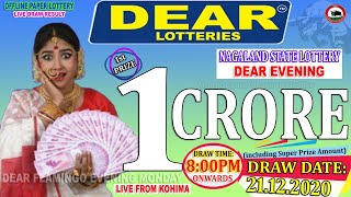 LOTTERY SAMBAD LIVE DEAR EVENING 800PM 211220 LOTTERY RESULT NAGALAND STATELOTTERY lotterysambad [upl. by Esila]