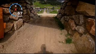 2021 Worldcup Downhill  Speedanzeige  Bikepark Leogang [upl. by Noiek]