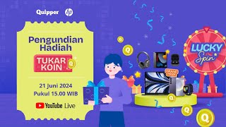 Pengundian Hadiah Tukar Koin 2024 Bersama Quipper dan HP [upl. by Aisauqal395]