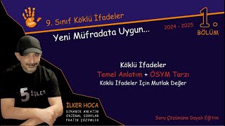 9 Sınıf Matematik Köklü İfadeler İçin Mutlak Değer Yeni Müfredata Uygun matematik [upl. by Nyliak]