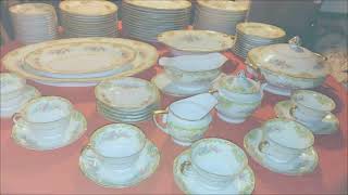 Antique Formal Porceline China Dinnerware Set Noritake of Japan Alvin 1933c [upl. by Edison]