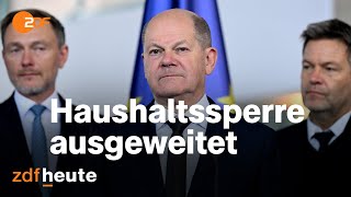 Fast gesamter Bundeshaushalt gesperrt  Nachrichten [upl. by Akinek]