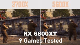 Ryzen 3700X vs 5600X with 6800XT in 1080p 1440p [upl. by Guthrey143]