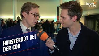 Die CDU lässt uns nicht rein – Fabian Köster findet trotzdem einen Weg  heuteshow vom 01032024 [upl. by Niamjneb242]