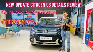 Citroen C3 Shine New Updated Features 2024 C3 Shine Details Review [upl. by Yssor39]