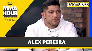 Alex Pereira Talks UFC 300 Heavyweight Future Sean Strickland Plays Darts With Ariel [upl. by Samuela]