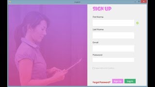 C  Flat Login Form in Visual Studio [upl. by Heinrik]